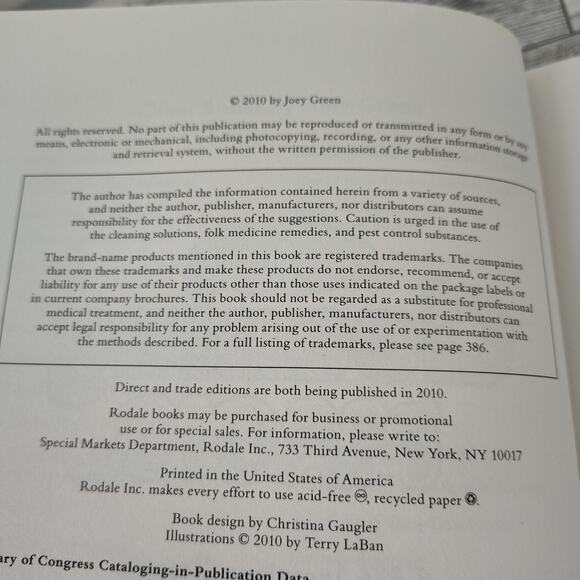 Cleaning Magic by Joey Greene 2336 Ingenious Cleanups Using Name‎ Brand Products - Picture 11 of 14